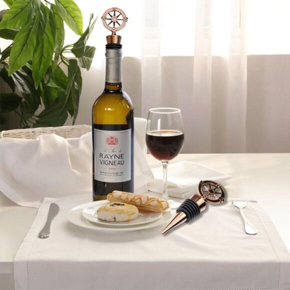 New Wine Bottle Stopper Stocking-Stuffers in Gift Boxes - 4 Pieces - Picture 7 of 10